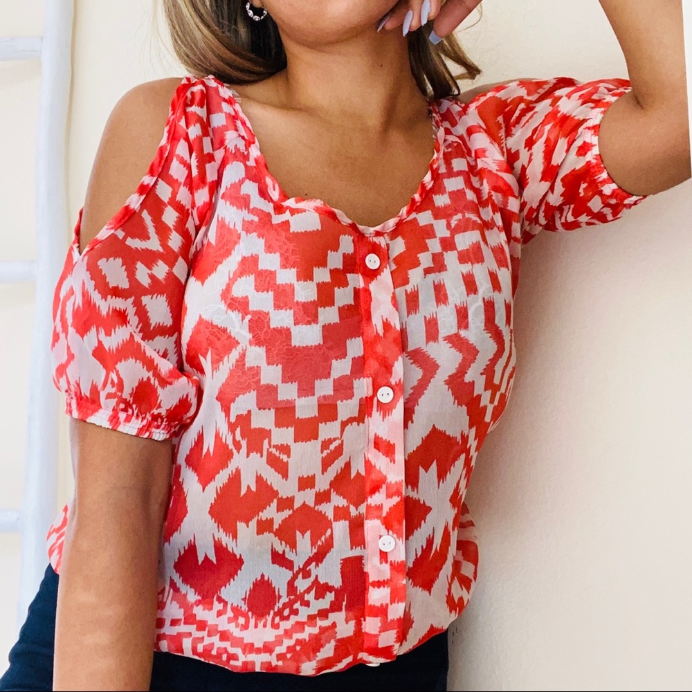 Dots Aztec style blouse - Picture 2 of 5